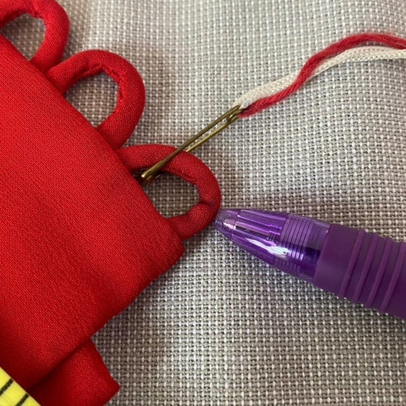 Vintage Morton Myles for Malcolm Charles red button front blouse - Picture 15 of 16